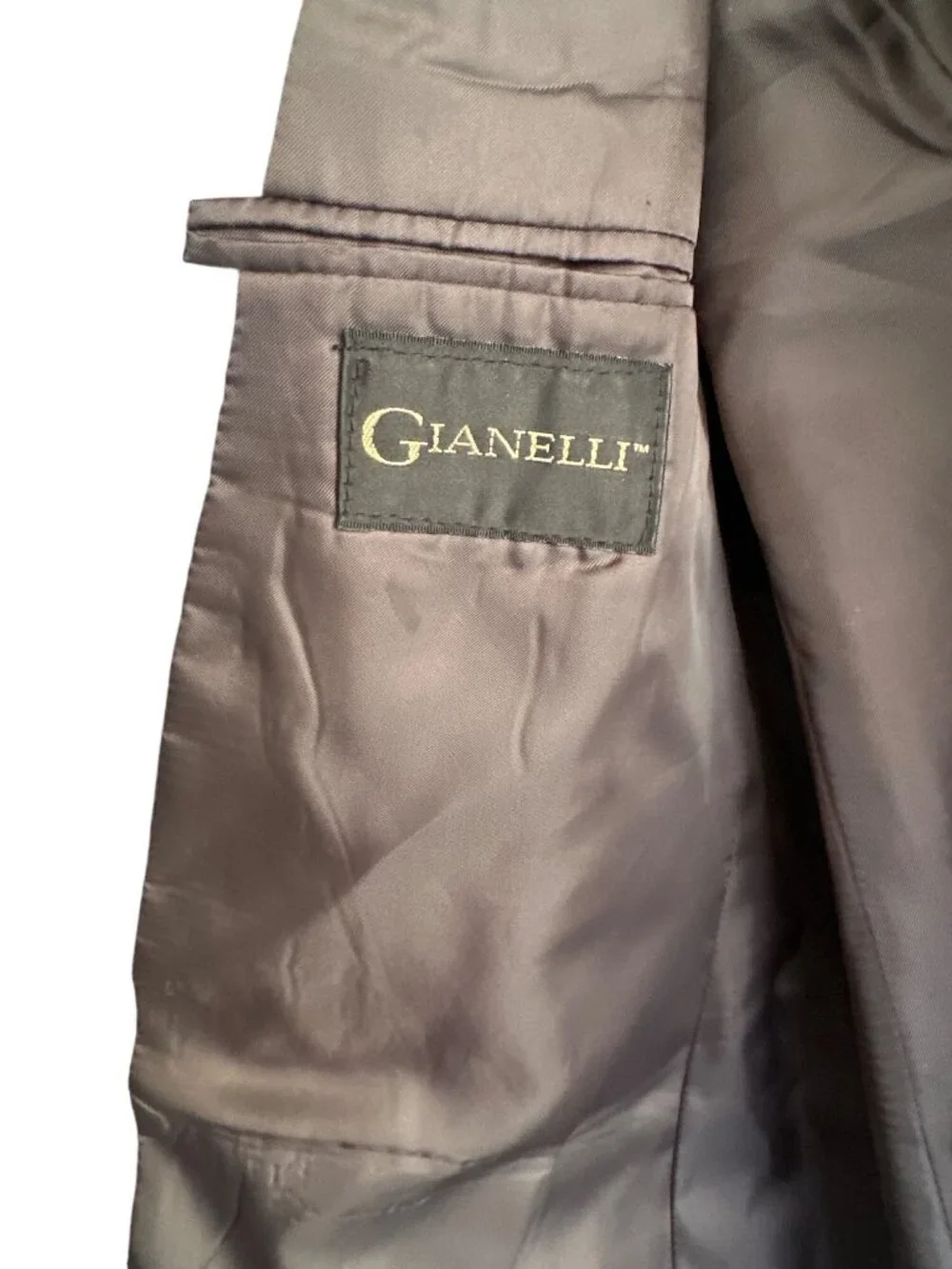 Gianelli Mens 42L Dress Sports Tweed Jacket 100% Pure Silk Grey